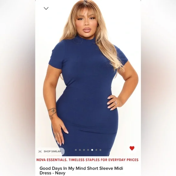 Fashion Nova | Dresses | Good Days In My Mind Fashion Nova Midi Dress |  Poshmark